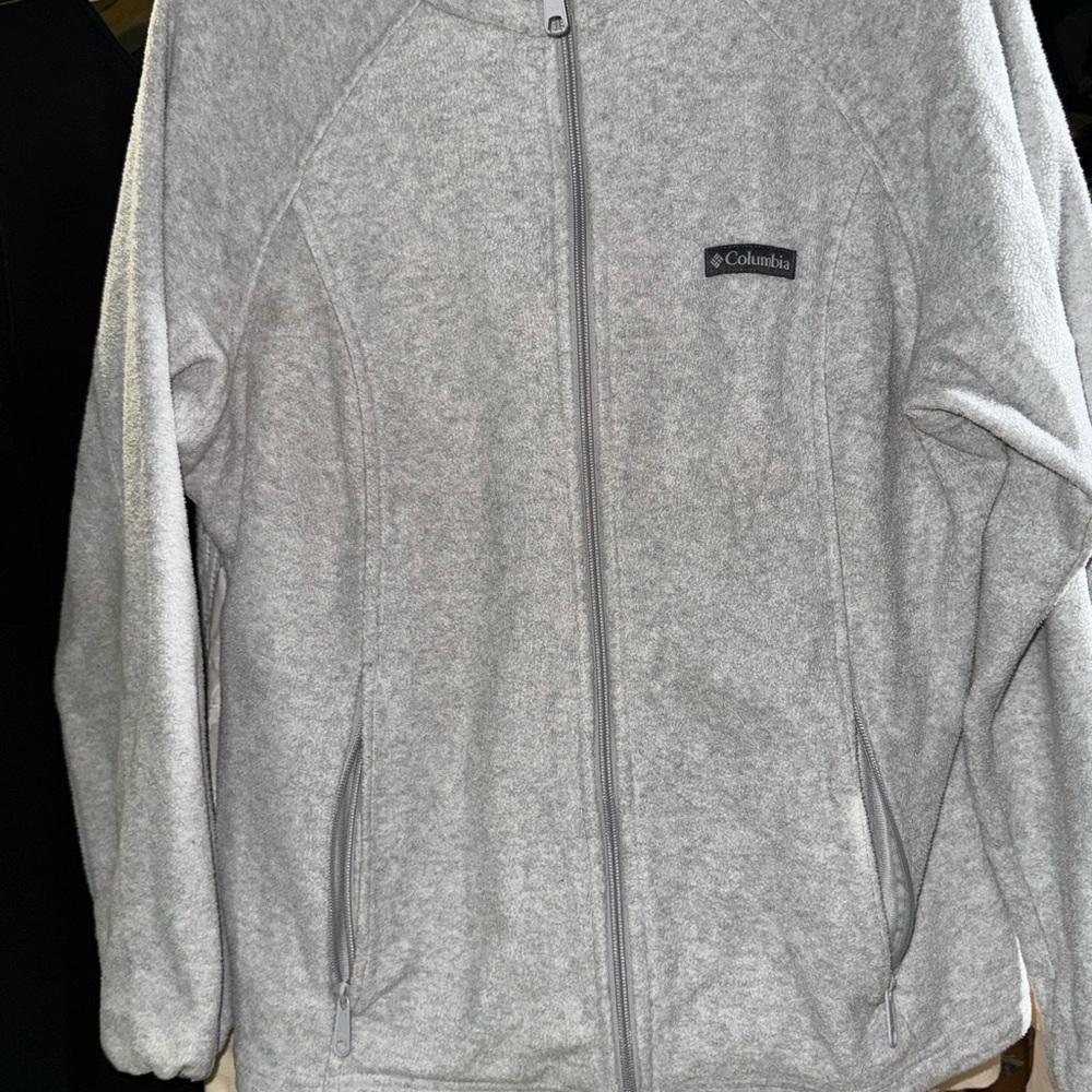 Columbia Light Gray Fleece Jacket